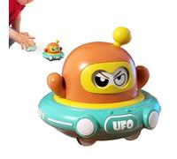 Pull Back UFO, carina nave a giocattolo da traino, per attività all'aperto, per cambiare il viso, per bambini, bambini, compleanno, giardino, soggiorno