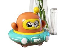 Pull Back UFO - Carino astronave giocattolo inerziale per bambini | Attività all'aria aperta per cambiare il viso al coperto, parco giochi per bambini e bambine, compleanno dei bambini, giardino