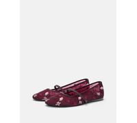 Pull&Bear - Ballerine bordeaux-Rosso 37