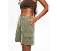 Pull&Bear - Bermuda cargo kaki-Verde 38