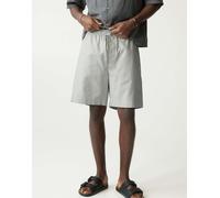 Pull&Bear - Bermuda stile joggers in misto lino color menta-Verde XS