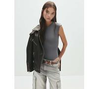 Pull&Bear - Body grigio medio a maniche corte M