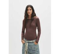 Pull&Bear - Body marrone a maniche lunghe M