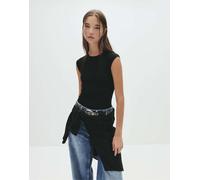 Pull&Bear - Body nero a maniche corte L