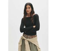 Pull&Bear - Body nero a maniche lunghe XL