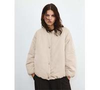 Pull&Bear - Bomber imbottito grigio pallido voluminoso XL