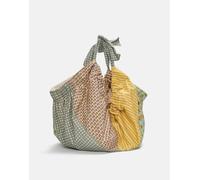 Pull&Bear - Borsa shopping maxi verde con stampa M