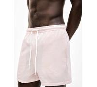 Pull&Bear - Boxer aderenti da bagno rosa in seersucker a righe XS