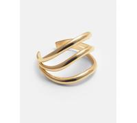 Pull&Bear - Bracciale rigido a triplo filo dorato-Oro M