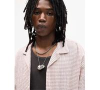 Pull&Bear - Camicia a maniche corte rossa a quadri-Rosso L