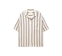 Pull&Bear Camicia beige chiaro / nero Uomo Pull&Bear L beige chiaro / nero