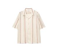 Pull&Bear Camicia beige / cognac Uomo Pull&Bear L beige / cognac