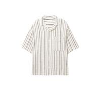 Pull&Bear Camicia nero / bianco Uomo Pull&Bear L nero / bianco
