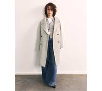 Pull&Bear cappotto doppiopetto color sabbia-Neutro L