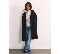 Pull&Bear cappotto doppiopetto nero M