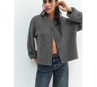 Pull&Bear - Cardigan grigio con maniche raglan e bottoni L