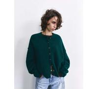 Pull&Bear cardigan in maglia morbida verde bottiglia L