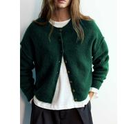 Pull&Bear cardigan in maglia morbida verde bottiglia S