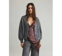 Pull&Bear - Cardigan in morbida maglia color grigio medio S
