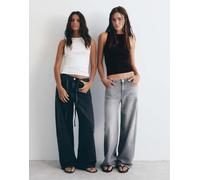 Pull&Bear - Confezione con top senza maniche bianco/nero-Multicolore S