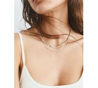 Pull&Bear - Confezione da 2 catenine basic color argento M