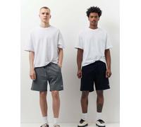 Pull&Bear - Confezione da 2 paia pantaloncini bermuda stwd in felpa grigio XL