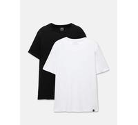 Pull&Bear - Confezione da 2 t-shirt basic bianca e nera-Multicolore 2XL