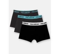 Pull&Bear - Confezione da 3 boxer con fascia in vita blu-Multicolore S