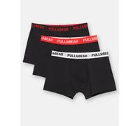 Pull&Bear - Confezione da 3 boxer con logo rosso-Multicolore L
