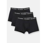 Pull&Bear - Confezione da 3 boxer neri con logo piccolo-Multicolore M