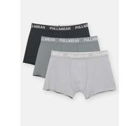 Pull&Bear - Confezione da 3 paia di boxer grigi e di altri colori-Multicolore S