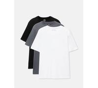 Pull&Bear - Confezione da 3 T-shirt a maniche corte grigio blu S
