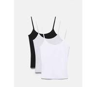 Pull&Bear - Confezione da top con spalline sottili grigio mélange S