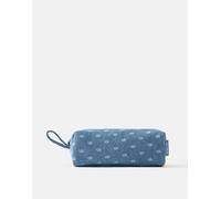 Pull&Bear custodia in denim a pois blu M
