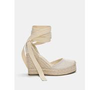 Pull&Bear - Espadrilles color écru con zeppe-Bianco 40