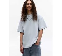 Pull&Bear - Felpa a maniche corte celeste-Blu XL