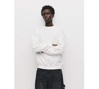 Pull&Bear - Felpa basic bianco sporco con scollo rotondo 2XL