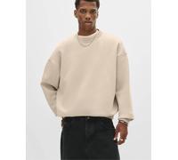 Pull&Bear - Felpa basic squadrata beige-Neutro L