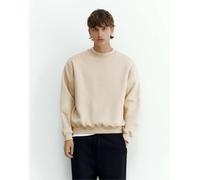 Pull&Bear - Felpa comoda color sabbia-Neutro XL