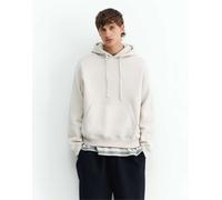 Pull&Bear felpa con cappuccio basic in grigio cenere S