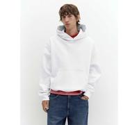 Pull&Bear felpa con cappuccio boxy fit bianco sporco M