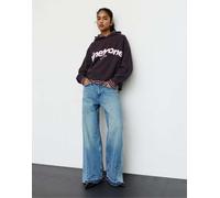 Pull&Bear - Felpa con cappuccio marrone L