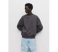 Pull&Bear - Felpa con scollo rotondo basic grigia-Grigio M