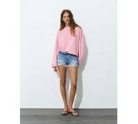 Pull&Bear - Felpa girocollo rosa con stelle S