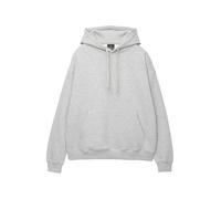 Pull&Bear - Felpa con cappuccio basic grigio mélange M