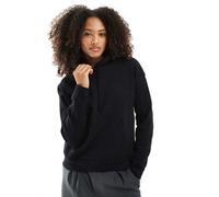 Pull&Bear - Felpa oversize con cappuccio nera-Nero S
