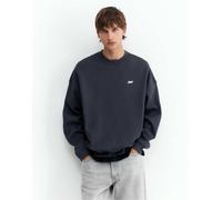Pull&Bear felpa squadrata grigia-Grigio L
