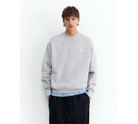 Pull&Bear felpa squadrata in grigio mélange M