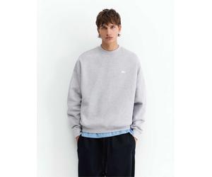 Pull&Bear felpa squadrata in grigio mélange XL