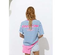 Pull&Bear - Friday - T-shirt girocollo blu profondo a righe S
